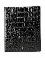  MONTBLANC 119516 Notebook Croco Print, Shiny Black A4