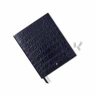  MONTBLANC 119516 Notebook Croco Print, Shiny Black A4