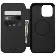  IPHONE 15 PRO MAX NOMAD FOLIO LEATHER BLACK