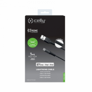 CELLY USBLIGHTNYLBK USB A  LIGHTNING 1m 2.4A 12W  